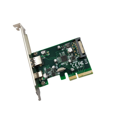 

PCI-E to USB31Type A Type CPCI Express Expansion Card USB31 Hub Controller Adapter Superspeed 10Gbps Internal 15Pin Power Co