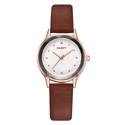 

Fashion Women Watche Top Brand Leather Strap Ladies Quartz Wristwatch Simple Dial Casual Clock Dress Gift Zegarki Damskie