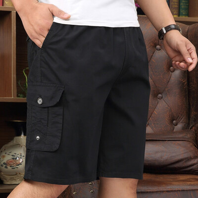 

Gobestart Fashion Mens Solid Color Beach Pocket Fitness Sport Casual Shorts Cargo Pants