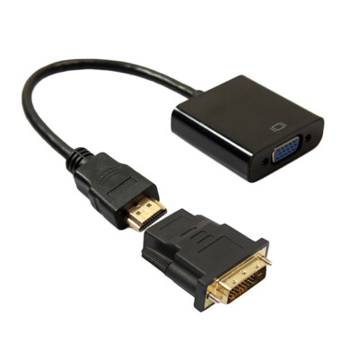 

Hi-speed 3in1 DVI 241 to HDMI to VGA Cable Adapter Kits for PC Computer