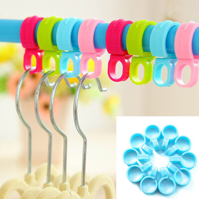 

Siaonvr 10pcs Hook Clips Organize Windproof Clothes Hanger Clip Buckle Plastic HOT SALE