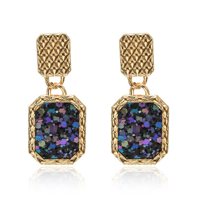 

2019 Retro womens fashion statement earring Acrylic Acetic Acid Drop Earrings for wedding gift wholesale