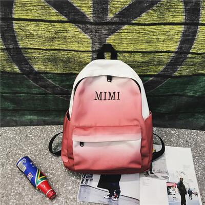 

Spring bf old school bag womens school sons backpack Korean ins travel double-shoulder bag