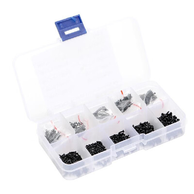 

1000pcs Mix PA Phillips-head Micro Screws Set Round Self-tapping Electronic Small Wood Screws Kit with Storage Box