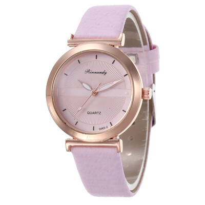 

Summer new fashion wild pattern leather student watch ladies pop watch