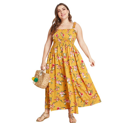 

Womens summer new fashion floral strap dress