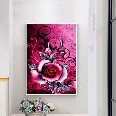 

Diamond Embroidery Art Rose Flower Diamond Mosaic Floral Full Square DIY Diamond Painting Cross Stitch Home Decor Gift