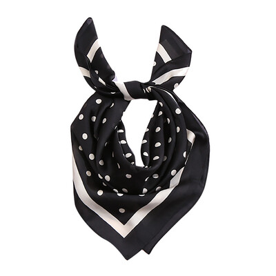 

Gobestart Fashion Women Square Soft Wrap Scarf Retro Polka Dot Shawl Scarves