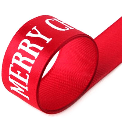 

Red Merry Christmas Ribbon Gift Bag Tied Rope Xmas Gift Package Ribbon 22M