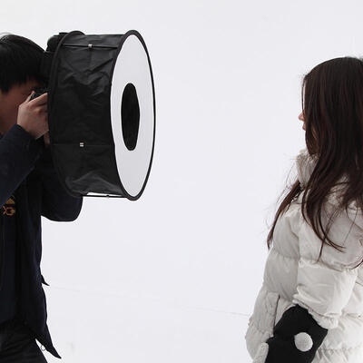 

New 45CM18&quot Ring Softbox Speedlight Round Style Flash Light Shoot Soft Box Softbox Flash Light 45cm Foldable Speedlight
