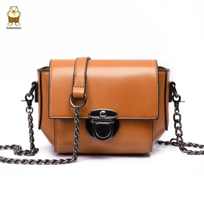 

New small bag woman 2019 new mini oblique satchel girl bag ins super hot fashion chain single shoulde