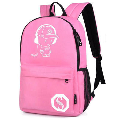 

Anti Theft Laptop Backpacks Student School Bags Mens Luminous Backpack Casual Travel Shoulder Bag Mochilas Feminina