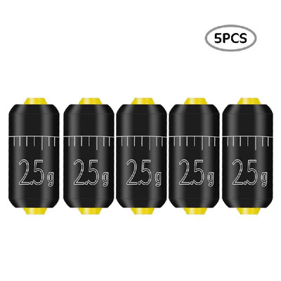 

5Pcs Safety Lead Sinker with Graduations Environmental Coating Lure Weight Sinker Sheet Rolls for Carp Fishing