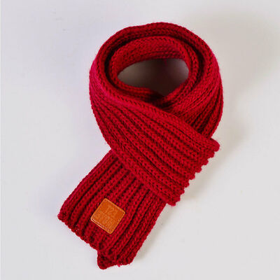 

Lovely Boys Girls Baby Kid Fashion Knitted Scarf Autumn Winter Warm Solid Scarf