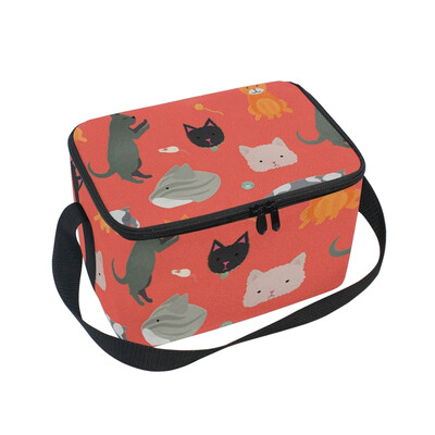 

ALAZA Lunch Box Insulated Cute Animals Lunch Bag Large Cooler Tote Bagfor Men Women