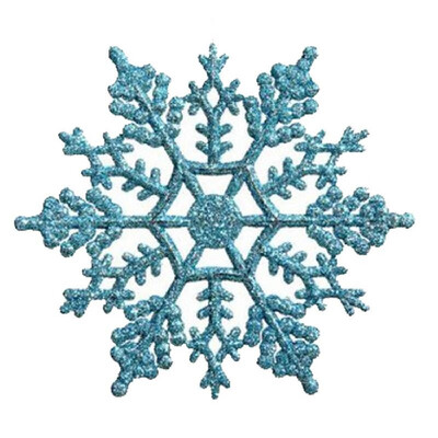 

1PCS Christmas decorations acrylic 10CM snowflake Christmas supplies decoration Christmas tree pendant loose powder