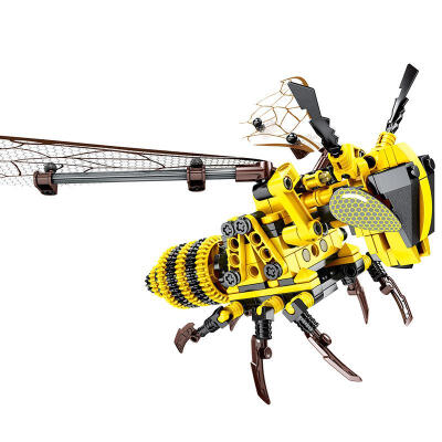 

DIY Simulation Insect Hand Hornet Red Dragonfly Wisdom Model Building Block Toy Mechanical Child Toy