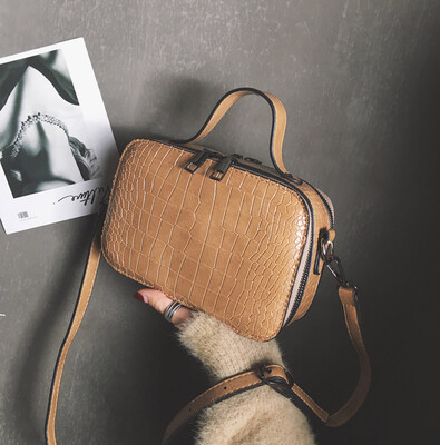 

Tailored Fashion Your Lady Solid Color Crocodile Tote Bag Joker Shoulder Crossbody Bag