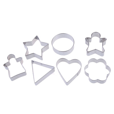 

7PCS Differ Geometric Figure Cake Biscuit Pastry Cookies Cutter Mold Mould