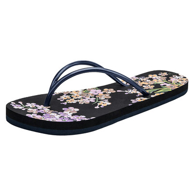

Rose Women Ladies Girls Floral Flat Flip Flops Casual Sandals Slippers Beach Shoes