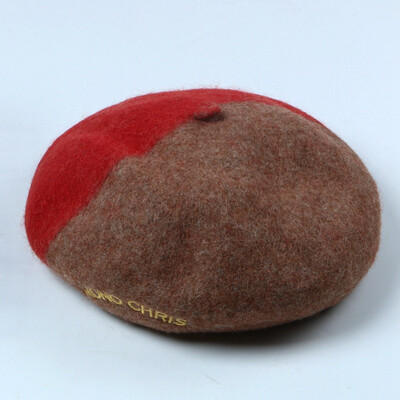 

Korean alphabet beret women leisure hat autumn&winter Fan Bingbing wool pumpkin hat British bud painter hat