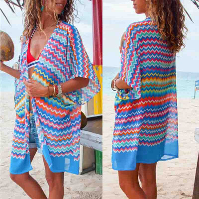 

Women Beachwear Swimwear Chiffon Bikini Cover Up r Kaftan Sarong Beach Dress