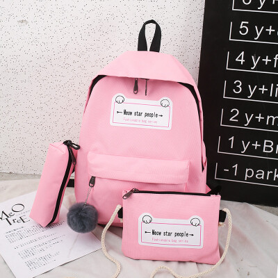 

Junior high school schoolbag women Korean version of high school&primary school students simple Baitao campus backpack shoulde