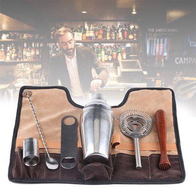 

7Pcs 550ml Stainless Steel Drinks Shaker Set Bar Bartending Tools Accessories