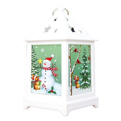 

Retro Christmas Table Lamp Decorations for Home LED Lantern Christmas Hanging Tree Decoration Battery Powered Lighting