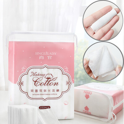 

〖Follure〗222Pcs Cosmetic Cotton Pad Lint Free Facial Eye Cleansing Makeup Remover Tools