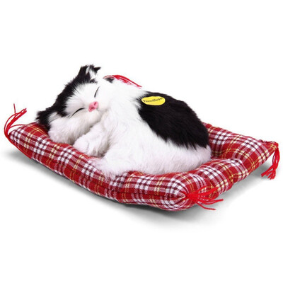 

Car Ornaments Cute Simulation Sleeping Cats Decoration Automobiles Lovely Plush Kittens Doll Toy Children Gifts Accessories
