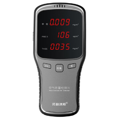 

Digital Display Formaldehyde Detector Air Quality Analyzer TVOC HCHO PM10PM25PM10 Tester with Built-in Lithium Battery