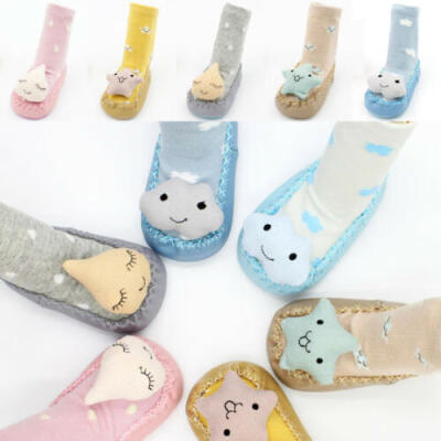 

Cute Toddler Non-Slip Boot Socks Kids Baby Cartoon Warm Shoes Anti-slip Slipper