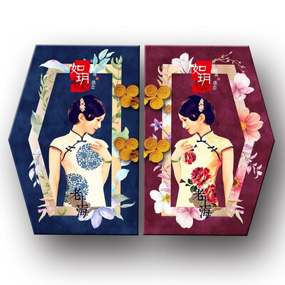 

Ruyue gift box 3 piece set 2 color package 5 boxes from batch 15327