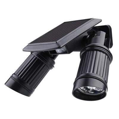 

Waterproof 14 LEDs Dual Heads Solar Powered Lights Body Induction Yard Lamp