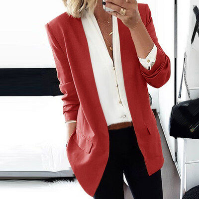 

Women Long Sleeve Slim Blazer Suit Coat Ladies Work Jacket Formal Suit Coat Tops