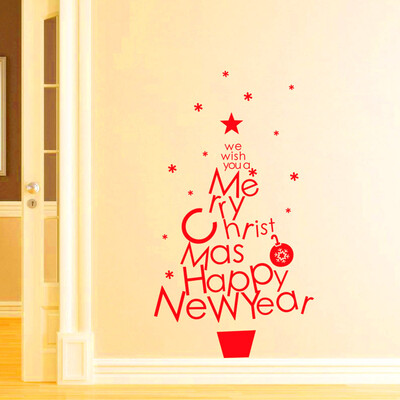 

〖Follure〗Removable Merry Christmas Wall Sticker Decal Mural Home Window Decor