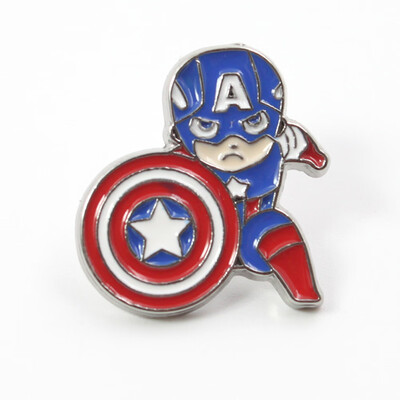 

Super hero Pose Metal Enamel Pin 1 pack