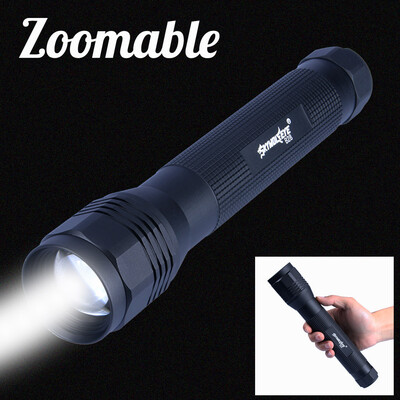 

Saidsome Waterproof Pocket LED Flashlight Zoomable LED Torch Camping Hiking Running Light flashlight lamp