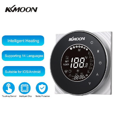 

KKmoon Digital Water Heating Thermostat with WiFi Connection & Voice Control Energy Saving AC 95-250V 5A Touchscreen LCD Display R