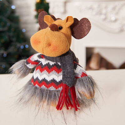 

Toponeto Handmade Santa Cloth Doll Birthday Present For Home Christmas Holiday Decoration