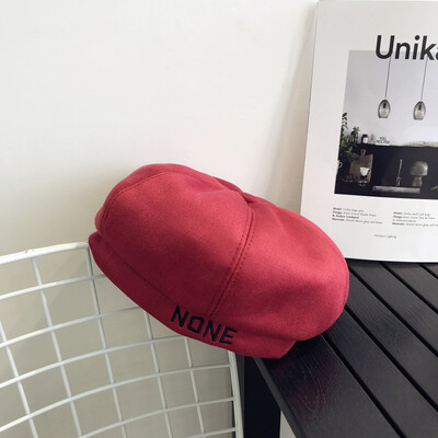 

Net red hat female Harajuku ulzzang berets small fresh Korean pumpkin Hat autumn&winter octagonal Hat tide