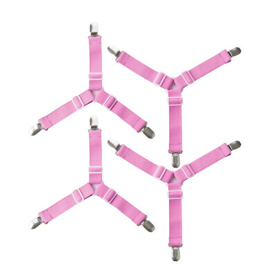 

〖Follure〗Elastic Bed Sheet Straps Clips Adjustable Heavy Duty Grippers Straps Suspender