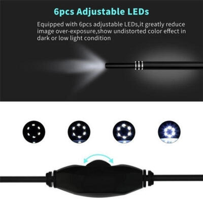 

3in1 Ear Cleaning Endoscope USB 55mm Visual Earpick HD Camera Spoon Otoscope
