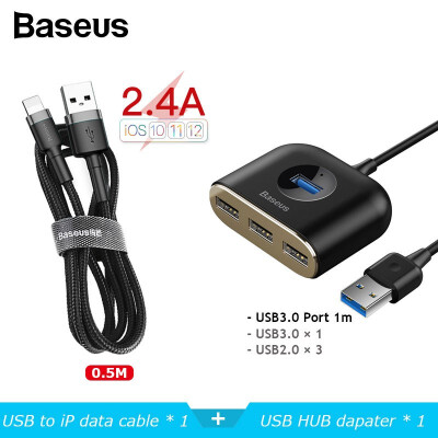 

Baseus square round 4 in 1 USB HUB Adapter for MacBook Pro Surface Pro Type-C USB to USB 30 for tablets