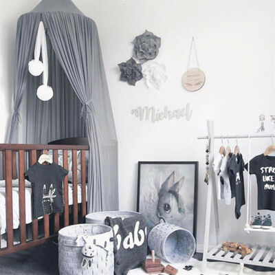 

Princess Bed Kids Canopy Hanging Dome Lace Mosquito Net for Crib Curtain Bedding