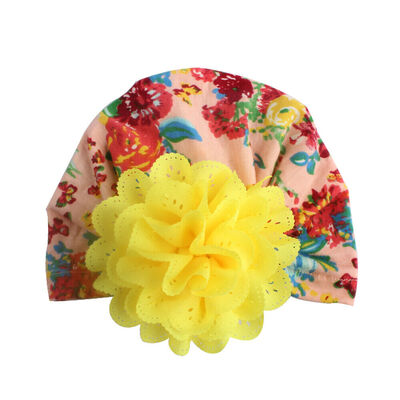

Infant Toddler Kids Baby Boys Girls Hat Turban Cotton Flower Knot Beanie Hat Cap