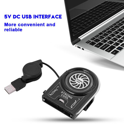 

Greensen Mini USB Laptop Cooler Low Noise USB Notebook Laptop Cooling Cooler Fan Air Extracting Cooling