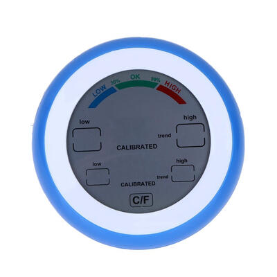 

Touch Screen Thermometer Indoor Round Digital Temperature Hygrometer