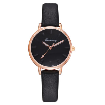 

Korean version of the simple casual ladies quartz watch AliExpress explosion models fashion solid color alloy fashion watches